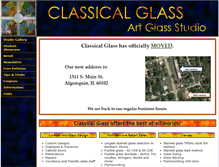 Tablet Screenshot of classicalglass.net